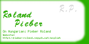 roland pieber business card